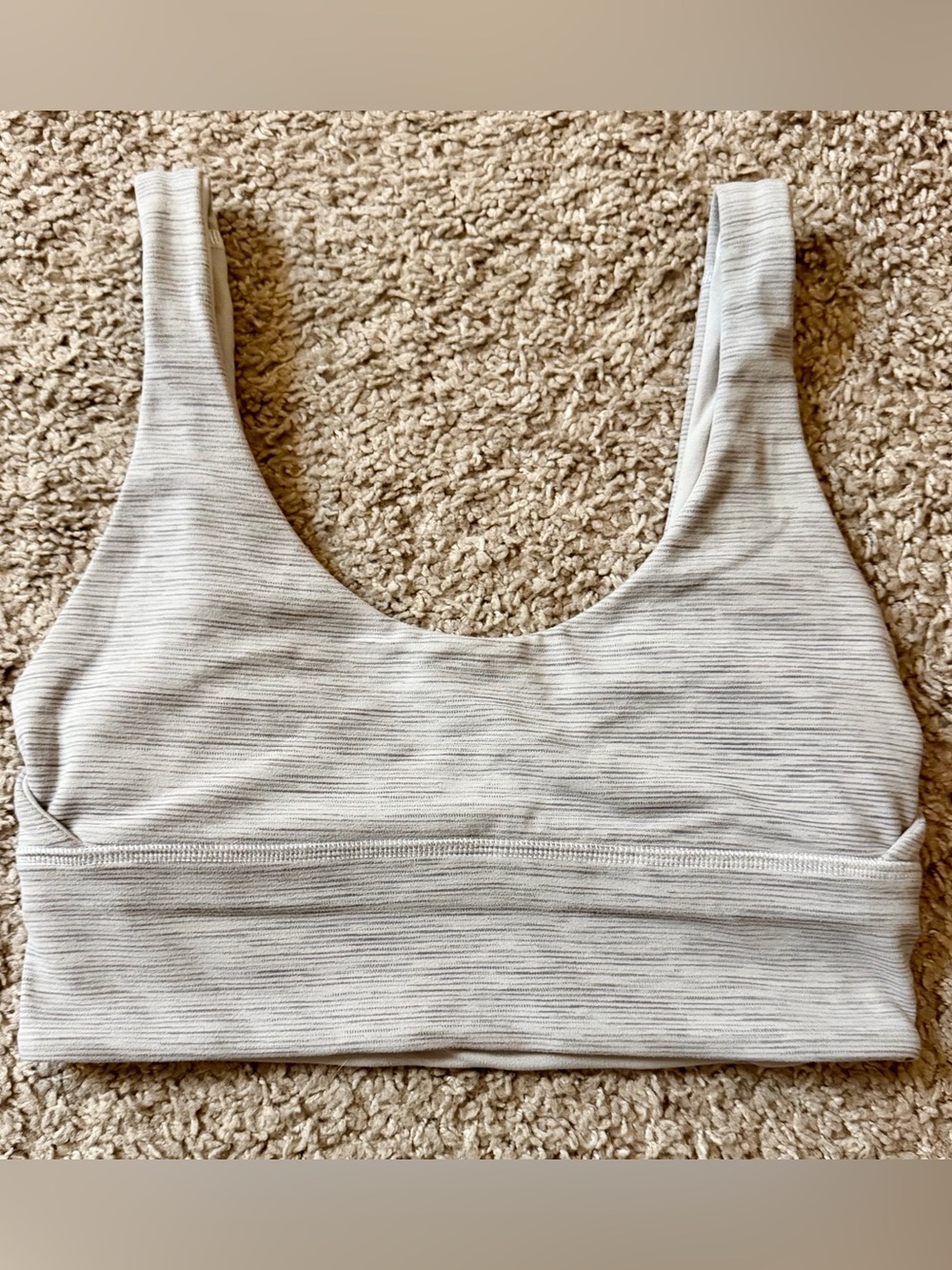 Lululemon Heathered Gray Sports Bra | Size 6 | EUC